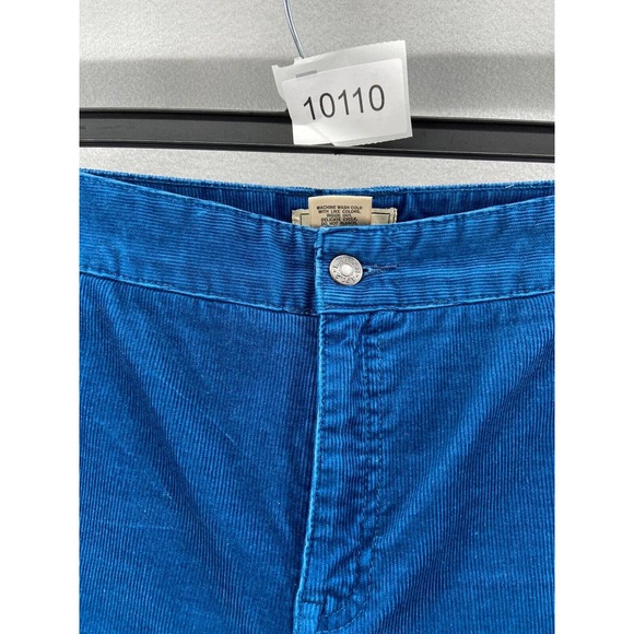 LL Bean Pants Womens Sz 18T Tall Blue Corduroy Straight Leg Favorite Fit Stretch - Picture 12 of 12